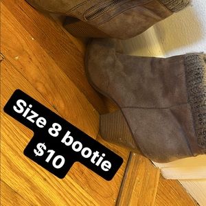 Heeled winter bootie